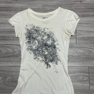 Stranded White Artistic Tee